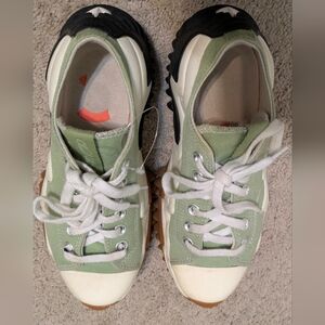 Converse Run Star Motion Platform Low Green Women's 6 Mens 4.5